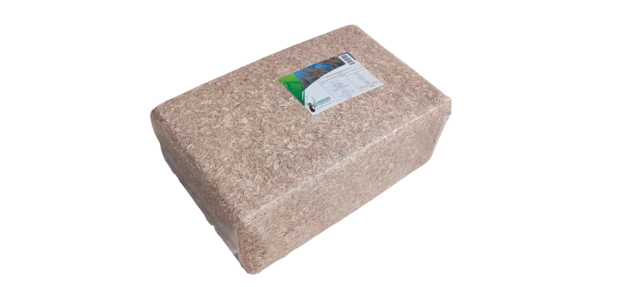 Sac de paillage de miscanthus.